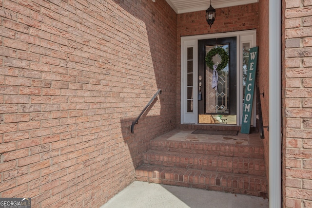 entrance to property with a porch