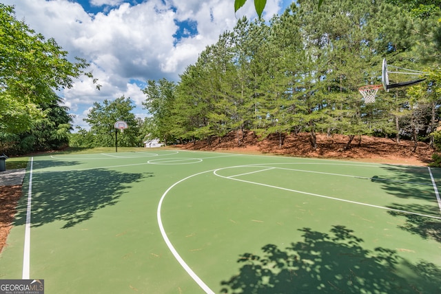 view of sport court