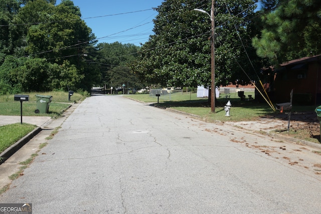 view of road