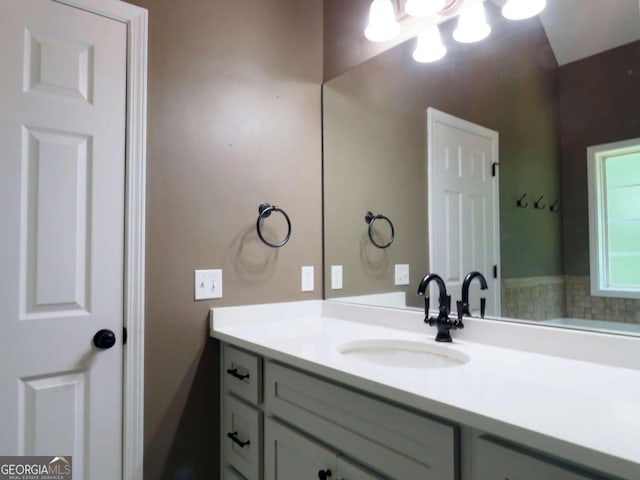 bathroom with vanity