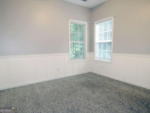 spare room featuring carpet flooring