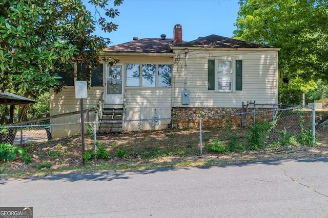 view of bungalow