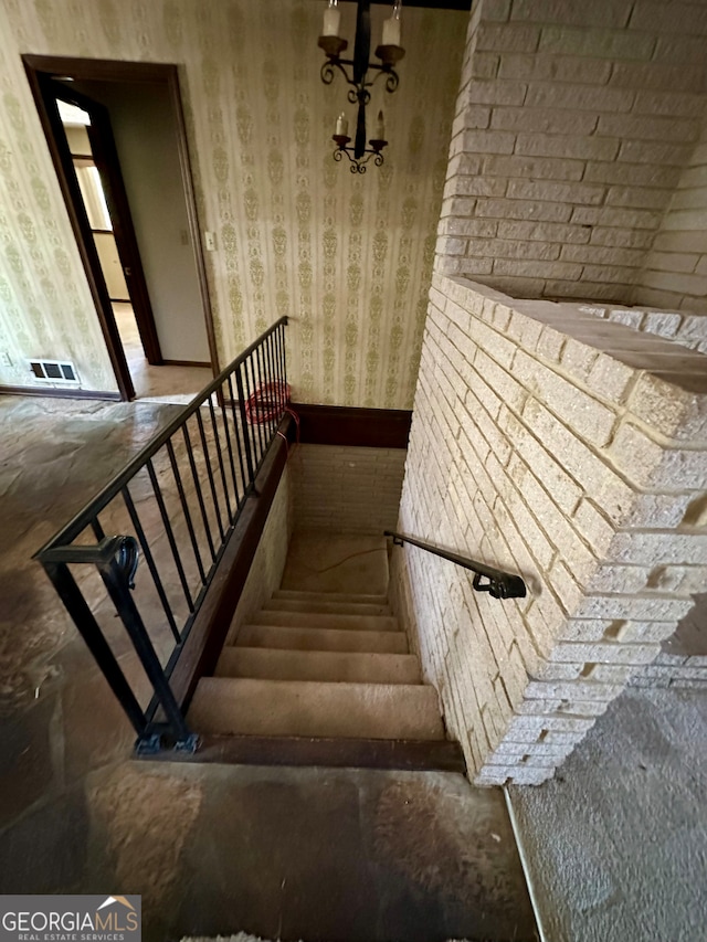 view of staircase