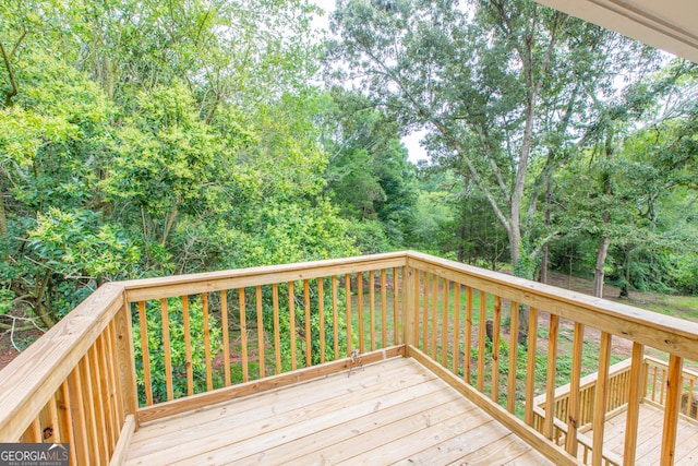 view of deck