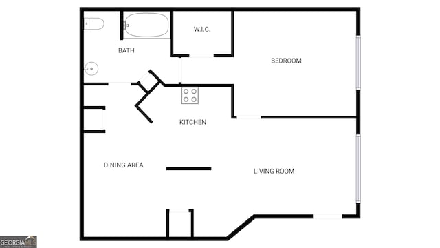 200 Renaissance Pkwy NE Apt 302, Atlanta, GA 30308 - view of home floor plan