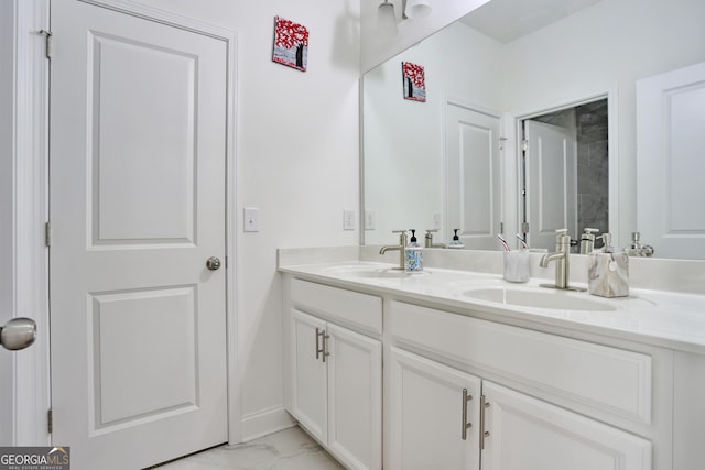 bathroom with vanity