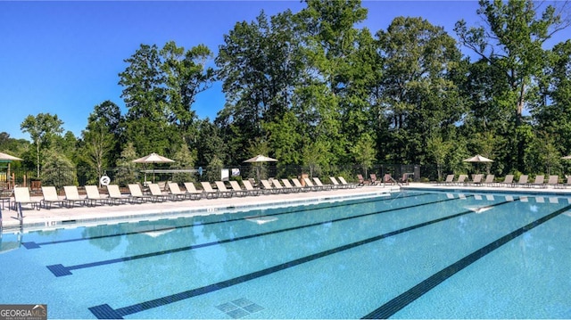 view of pool