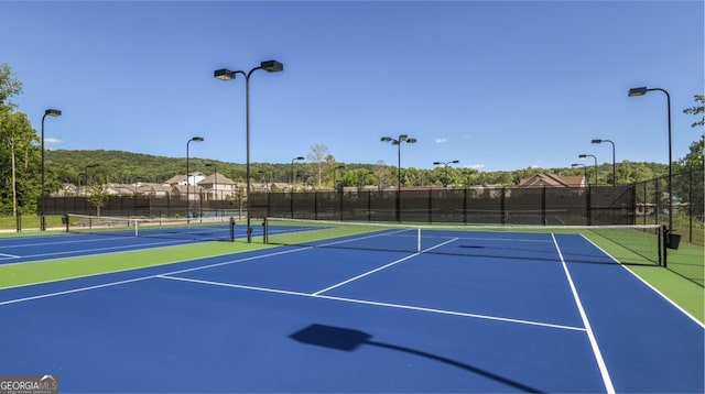 view of tennis court