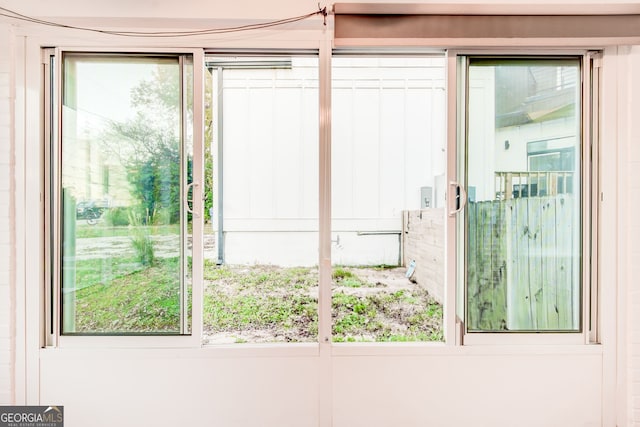 view of doorway to outside