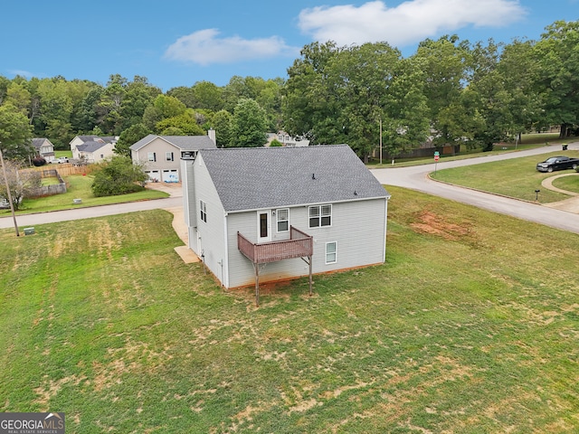 birds eye view of property