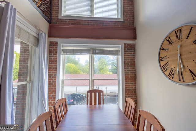 view of dining room