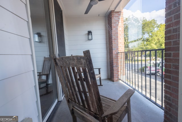 view of balcony