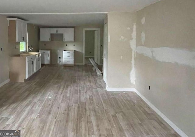 kitchen featuring wood-type flooring