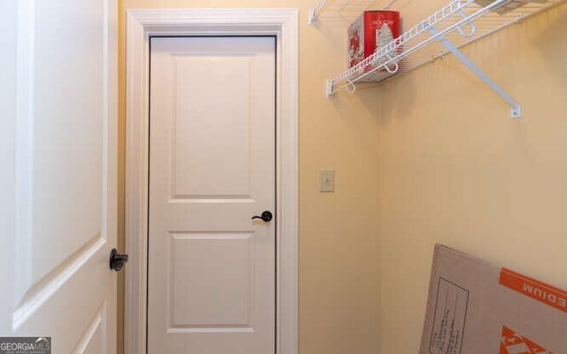 view of clothes washing area