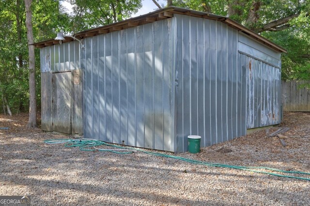 view of outbuilding