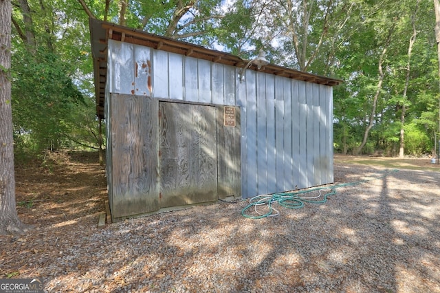 view of outdoor structure