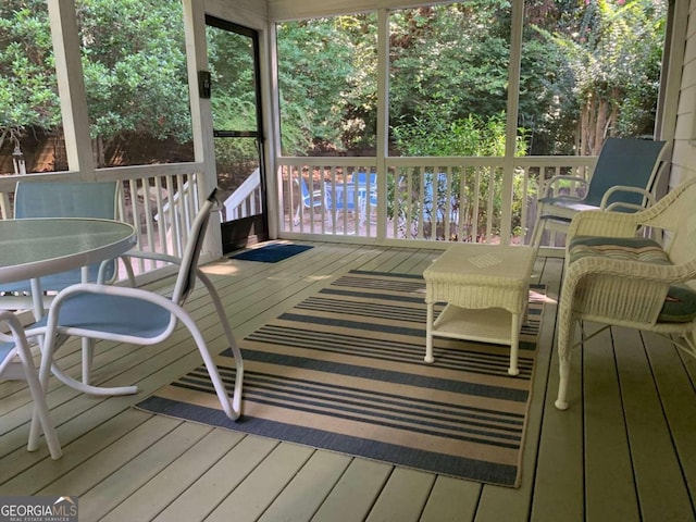 view of wooden terrace