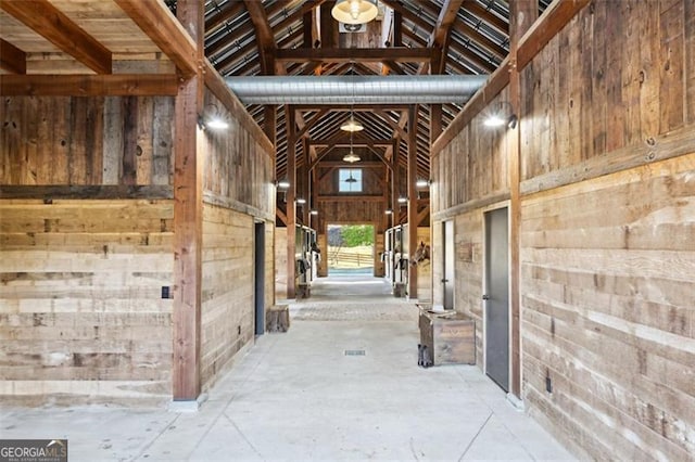 view of horse barn