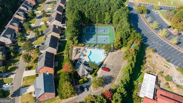 birds eye view of property