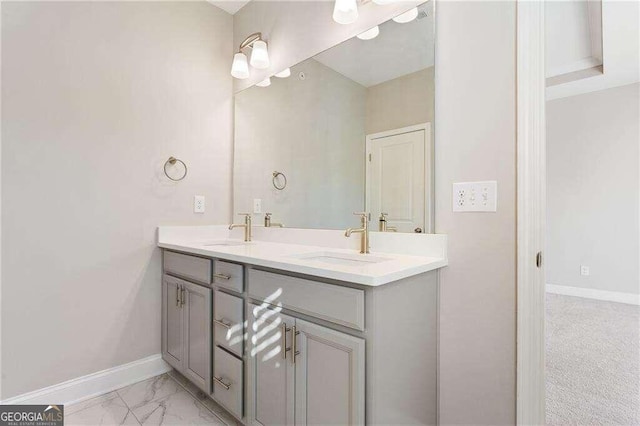 bathroom with vanity