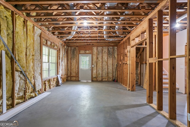 misc room featuring concrete flooring