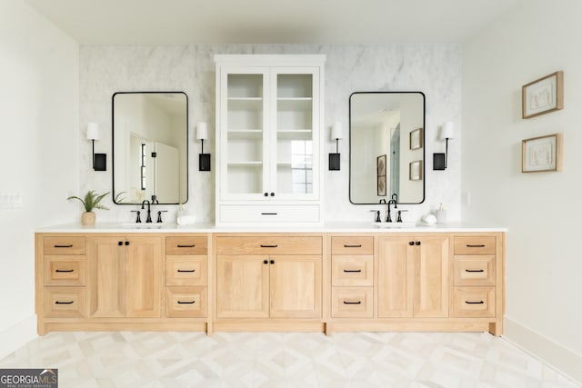 bathroom featuring vanity