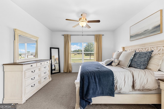 321 Brown Station Dr, Williamson, GA 30292 - bedroom featuring ceiling fan, light colored carpet, and baseboards