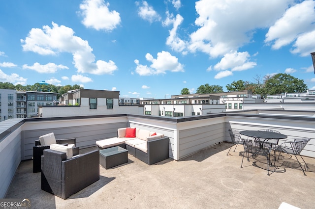 view of patio / terrace with outdoor lounge area