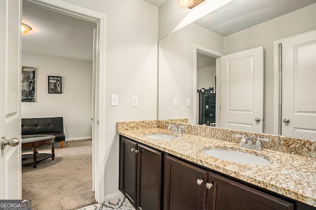 bathroom with vanity