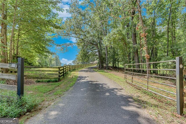 view of road