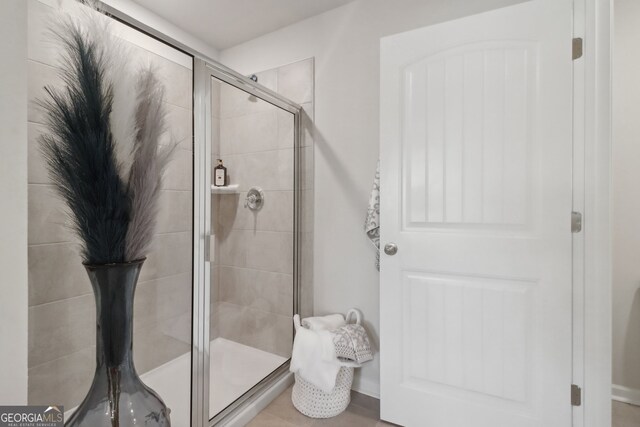 bathroom with walk in shower