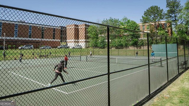 view of sport court featuring basketball court