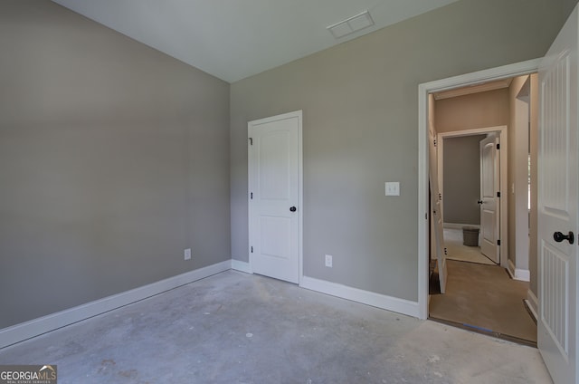 view of unfurnished bedroom