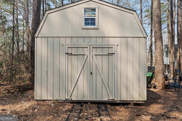 view of outdoor structure