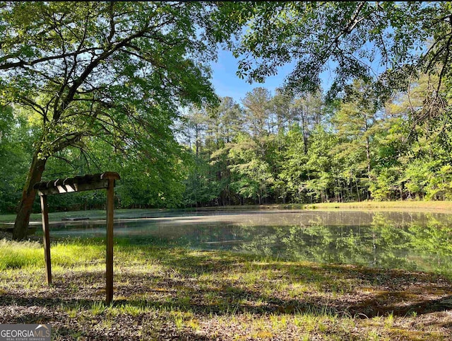 view of water feature