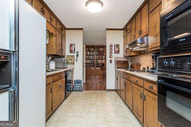 kitchen featuring black appliances