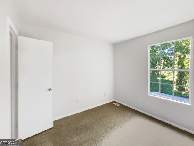 view of carpeted empty room