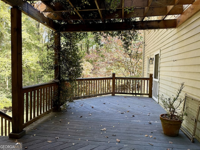 view of deck