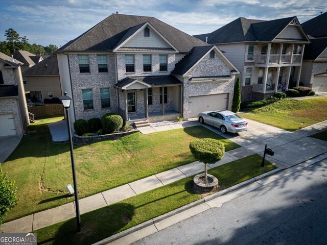 view of front of house with a front yard