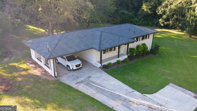 birds eye view of property