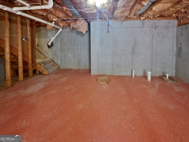 view of basement