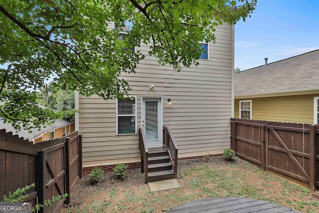 view of rear view of property