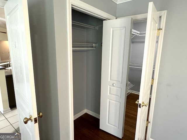 view of closet