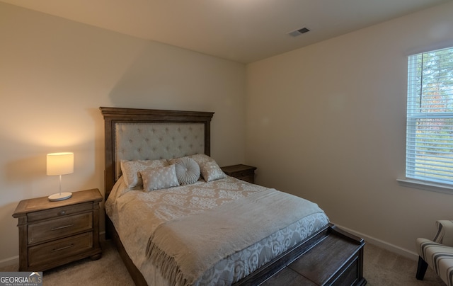 bedroom with carpet floors