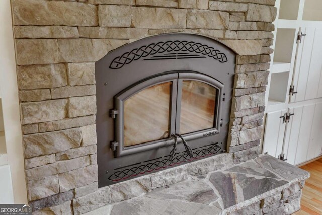 interior details featuring wood-type flooring