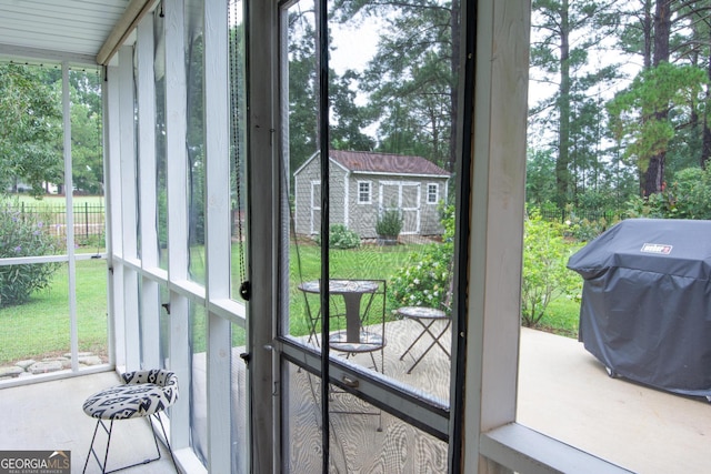 sunroom / solarium featuring a wealth of natural light