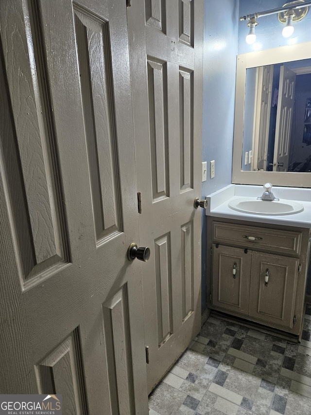 bathroom featuring vanity