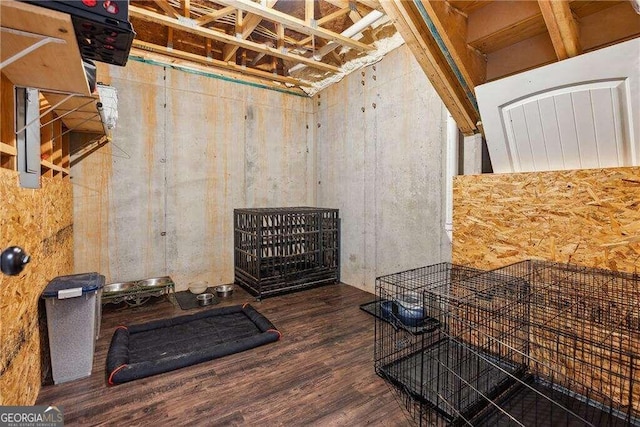 interior space featuring hardwood / wood-style floors