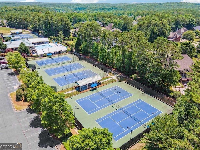 birds eye view of property