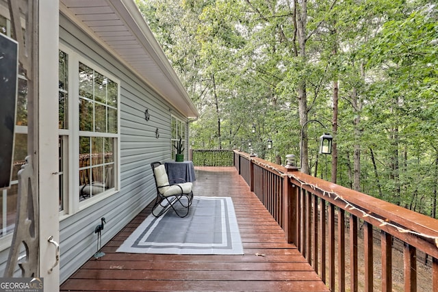 view of wooden terrace